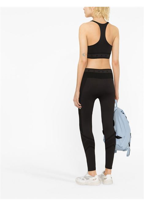 black Golden Goose logo-underband racerback crop top  GOLDEN GOOSE | GWP01363-P00109990289